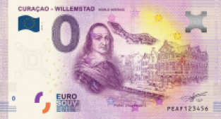 0 Euro souvenir note Nederland 2019 - Curaçao Willemstad
