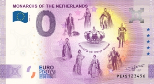 0 Euro souvenir note Nederland 2020 - Koninkrijk van Oranje-Nassau